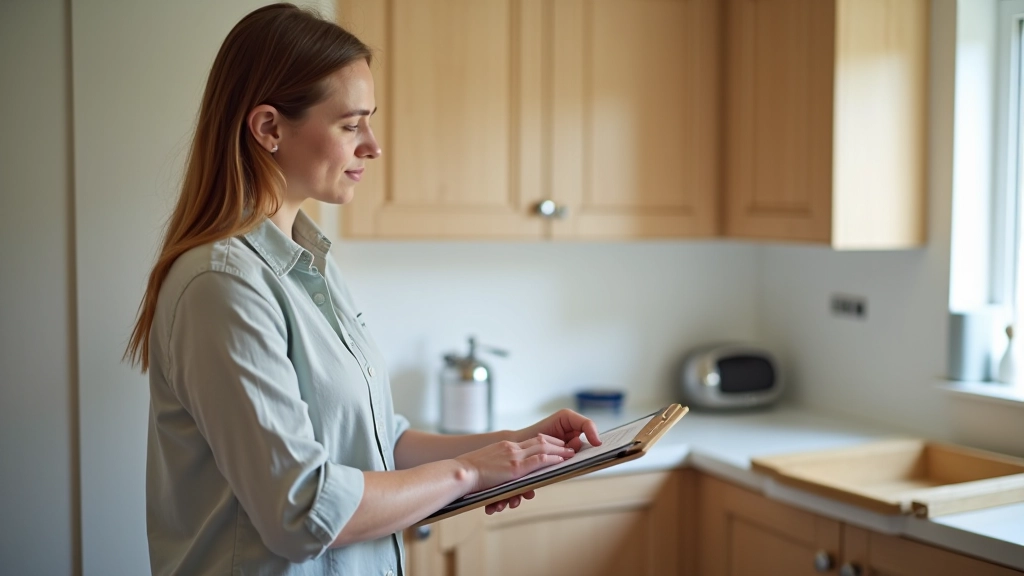 clonabrine Limited consultant measuring kitchen storage space during organisation consultation